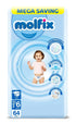 Molfix - Baby Diapers - Mega Pack - Xlarge Size 6 - 64 Pieces