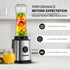 Nikai 300W Smoothie Maker, 600ml Capacity, Powerful Motor for Smooth Blending, St Steel Blades, BPA-Free Tritan Bottles with Lids, Compact Design Ideal for Smoothies & Shakes NB202ST