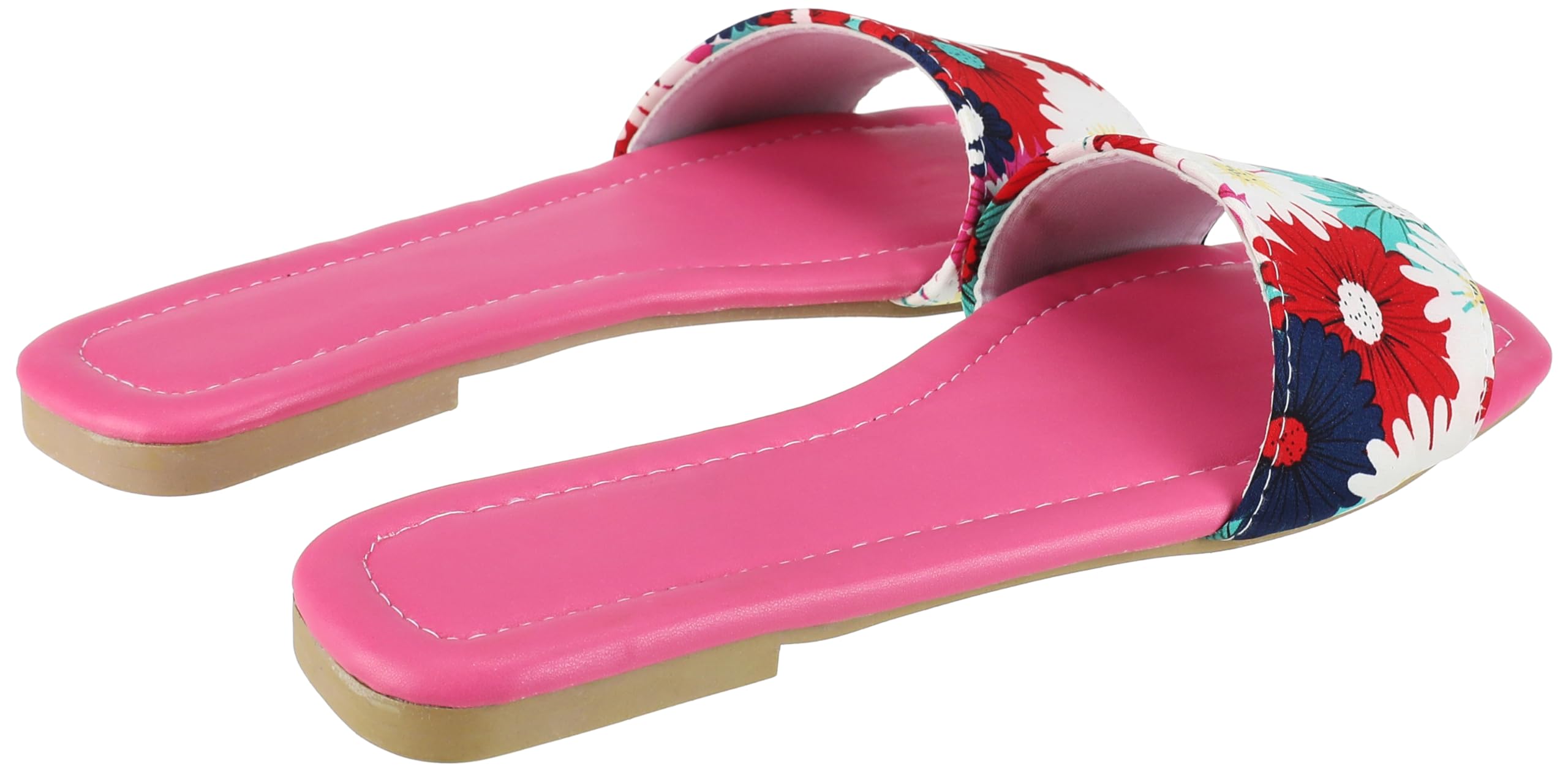 OX womens OX Faux Leather Slides For Women OX1026 Flip-Flop