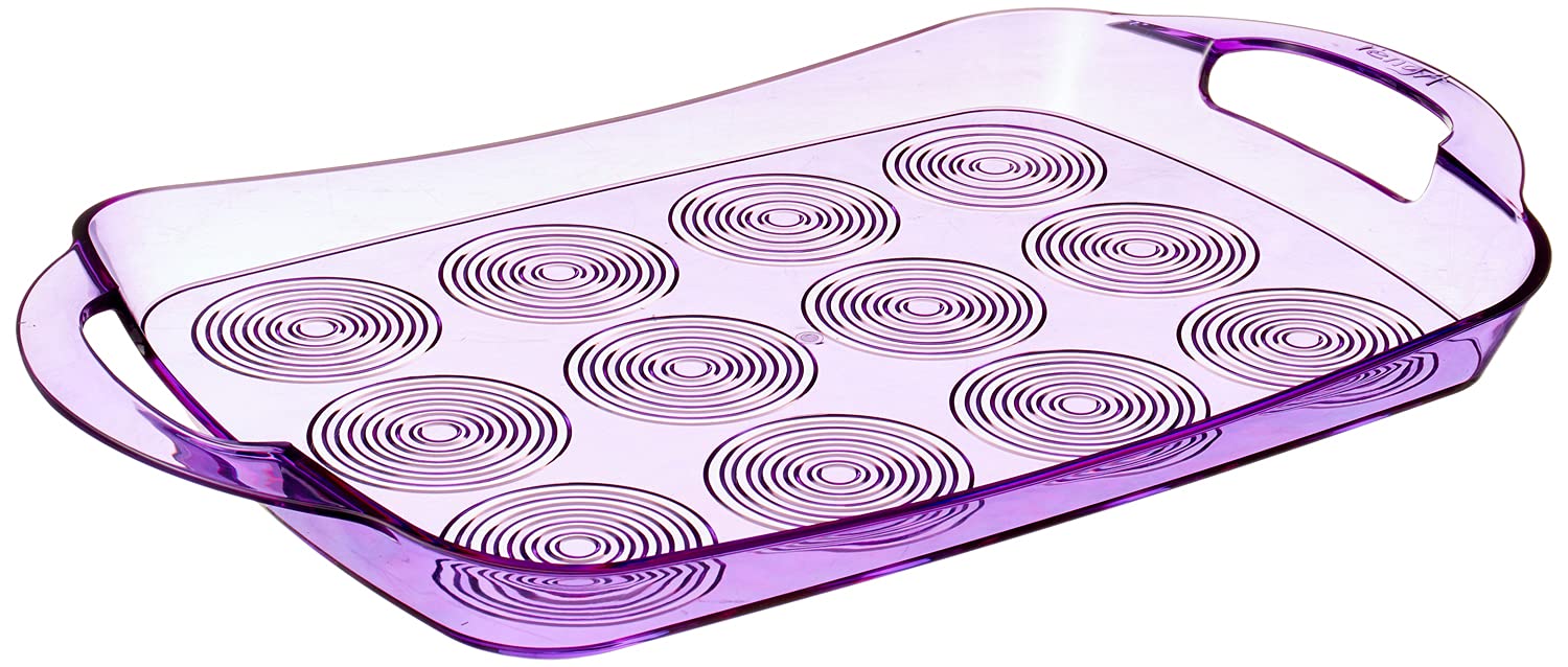 صينية تقديم بلاستيكية من رينجا، لون ارجواني