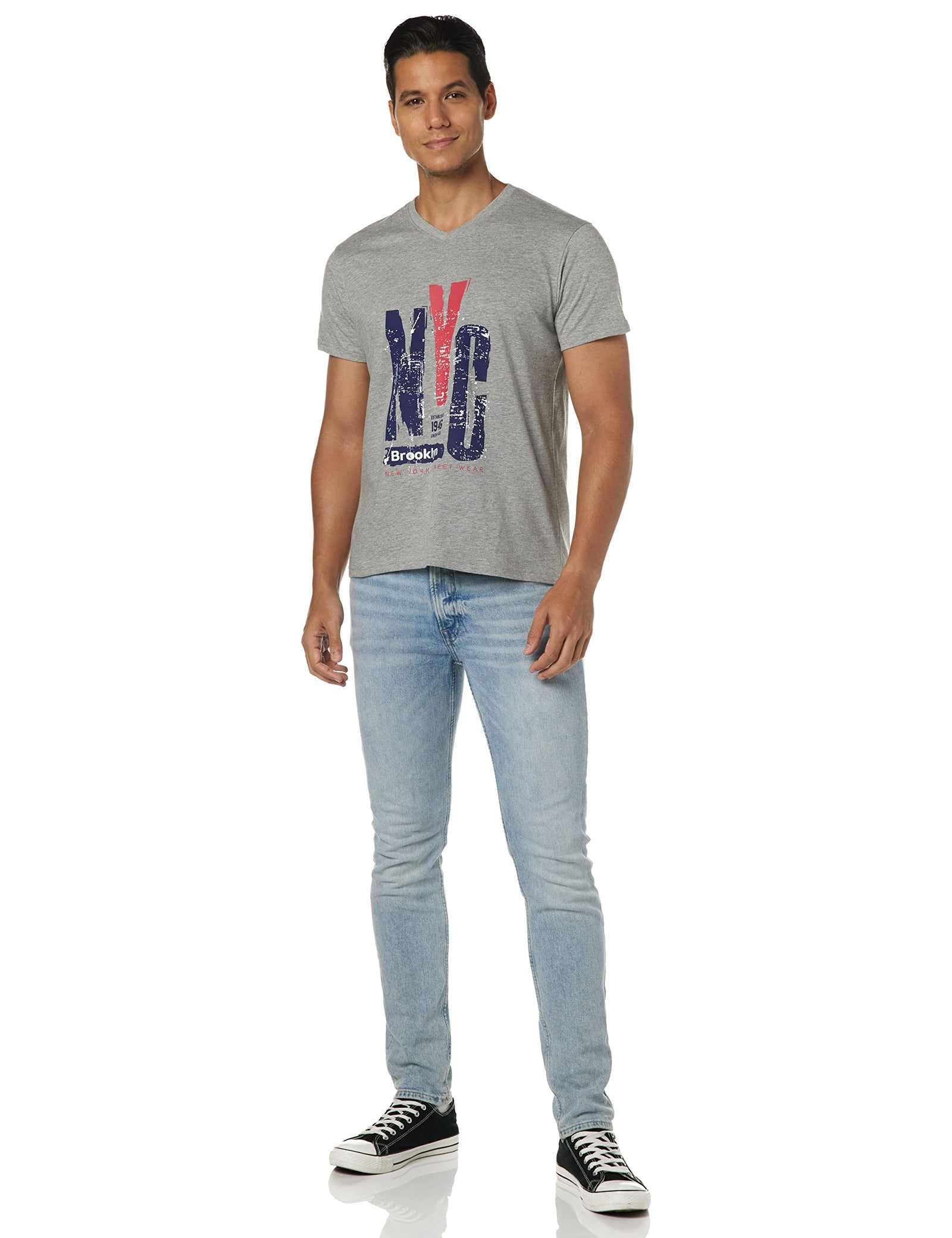 Deniklo Men’s V-Neck T-Shirt – Comfortable and Stylish