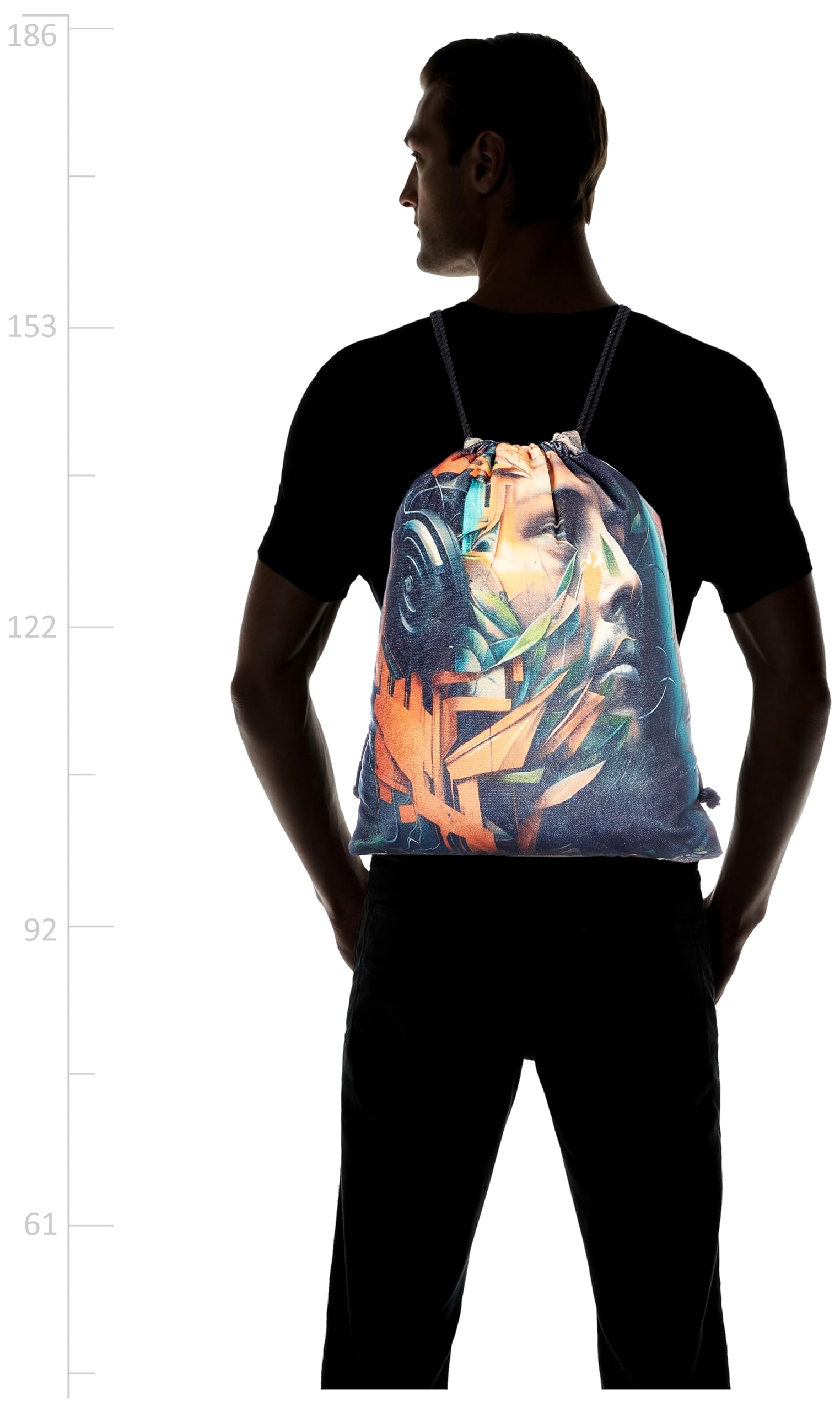 TAT DRAWSTRING BAG - 687, MultiColor, Large