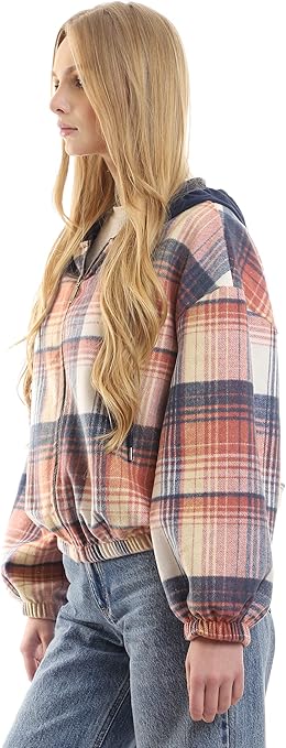 Ravin Hooded Plaid Sweatshirt