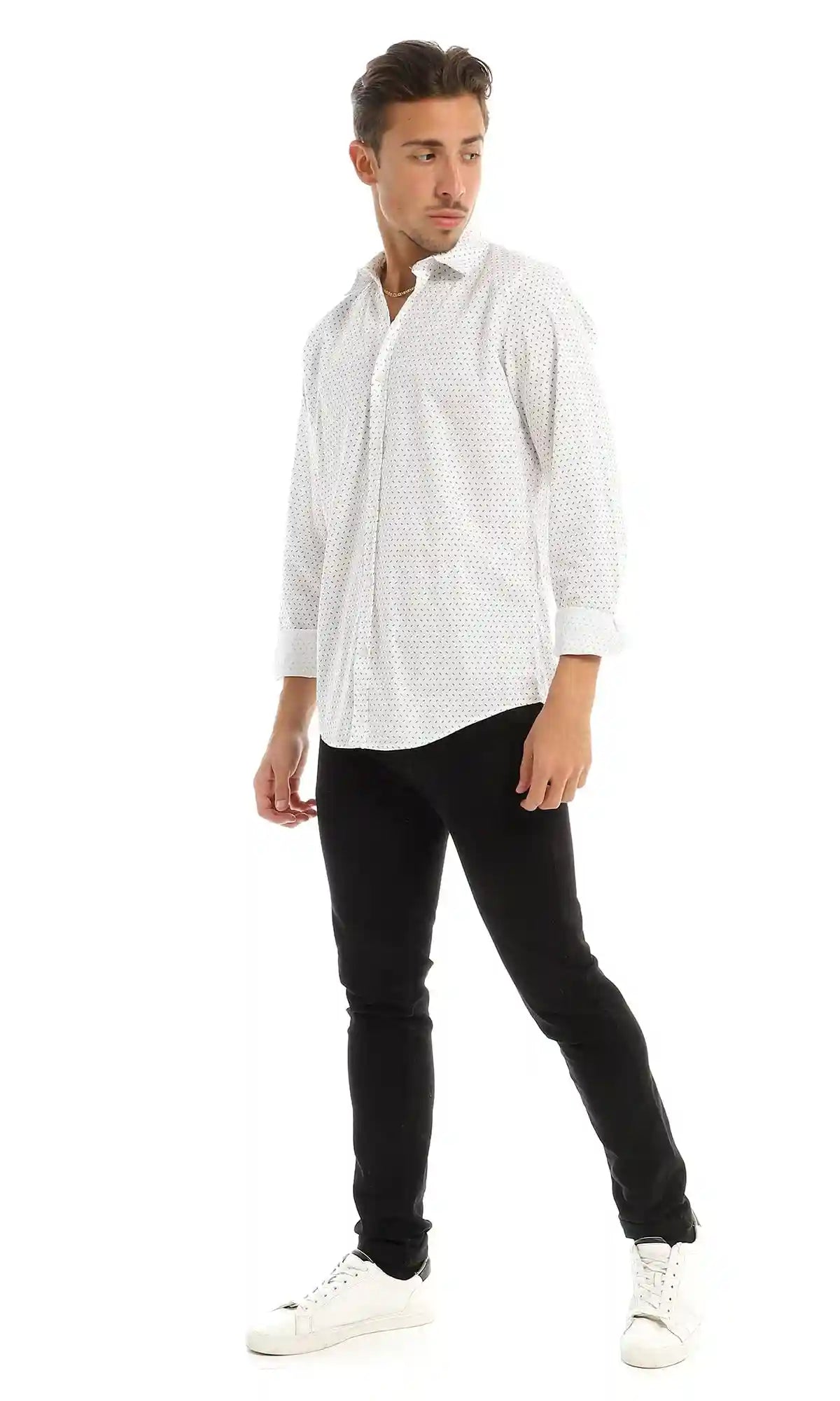 Ravin Mens S8M604 Shirt, White
