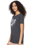 Matalan T-shirt for Women Sequin Heart Shape Short Sleeves Round Neck  classic, comfortable, and flattering.&nbsp;