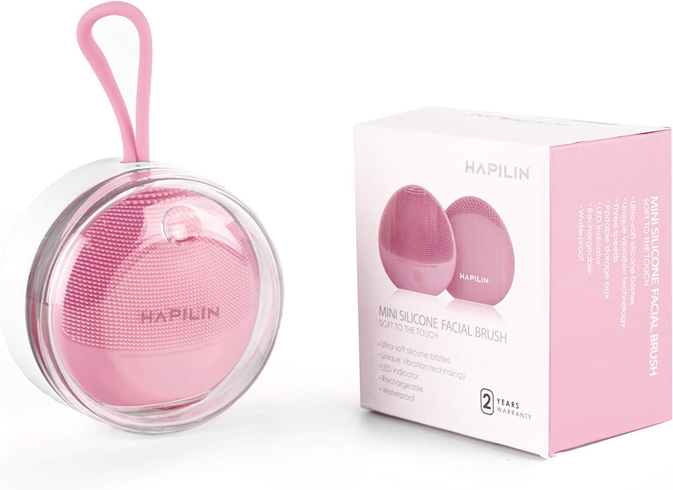 Mini Silicone Facial Brush - Pink