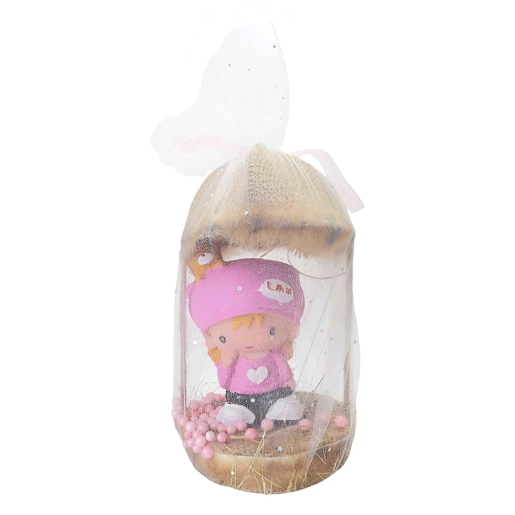 Welcome Baby Gift Set For Baby Shower Shape Doll For Girls-Pink - Safqqa