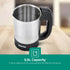 Geepas 0.5 Liters Silver and Black Kettle, GK175