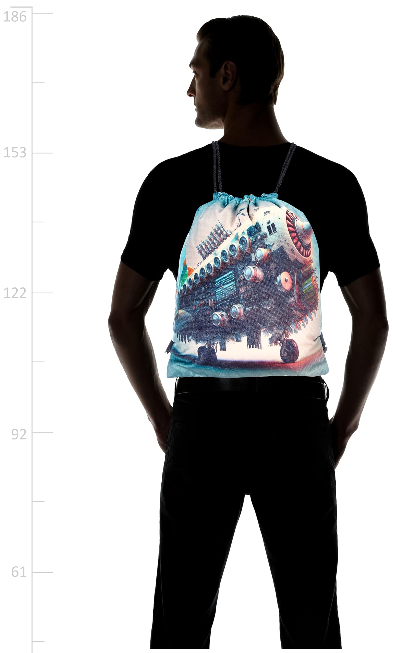 شنطة برباط من تات - 580، متعددة الألوان، كبير L