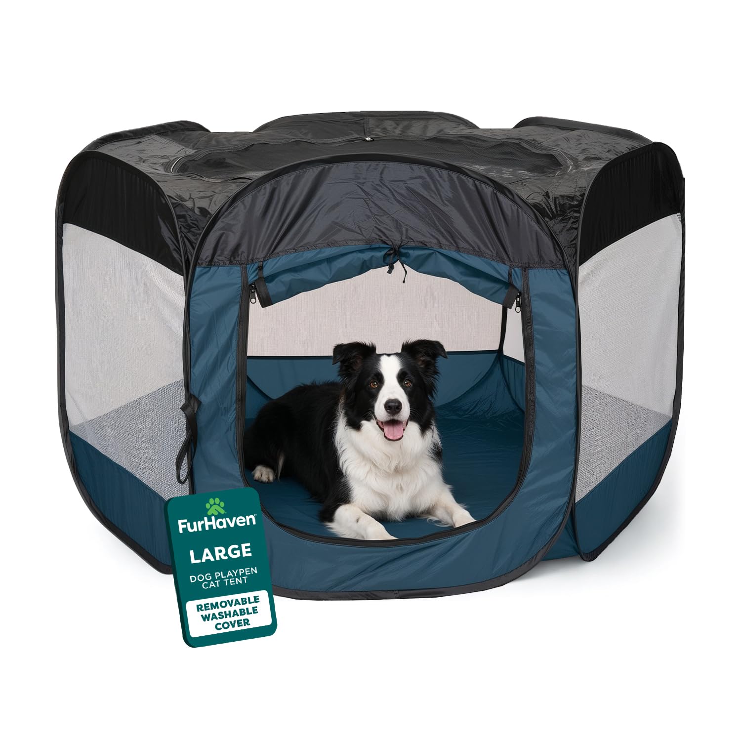 يوفر هذا القفص القابل للحمل مساحة آمنة ومريحة للحيوانات الأليفة للعب أو الاستراحة. مصنوع من شبكة متينة وإطار قوي يسمح بتهوية جيدة ويحافظ على سلامة الحيوانات.