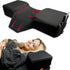 Curved Memory Foam Pillow for Eyelash Extensions – Neck & Back Support with Tool Pockets