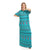 KADY Multi Patterns Zipped Round Neck Long Nightgown For Women,Relaxed fit for comfortable movement.