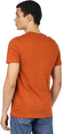 Ravin Men's Ribbed Crew Neck Solid Basic Cotton T-Shirt