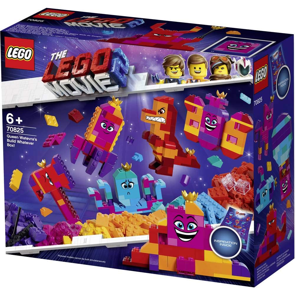  صندوق ليغو كوين واتيفرا للبناء المتعدد الأحجام مجموعة مثالية للأطفال لتجسيد خيالهم وبناء أي شيء يحلمون به! مستوحى من فيلم ليغو 2، ويحتوي الصندوق على مجموعة متنوعة من القطع الملونة والأشكال المميزة التي تتيح فرصاً لا حصر لها من الإبداع