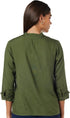 Symbol Women’s Blouses Solid Regular Fit Top