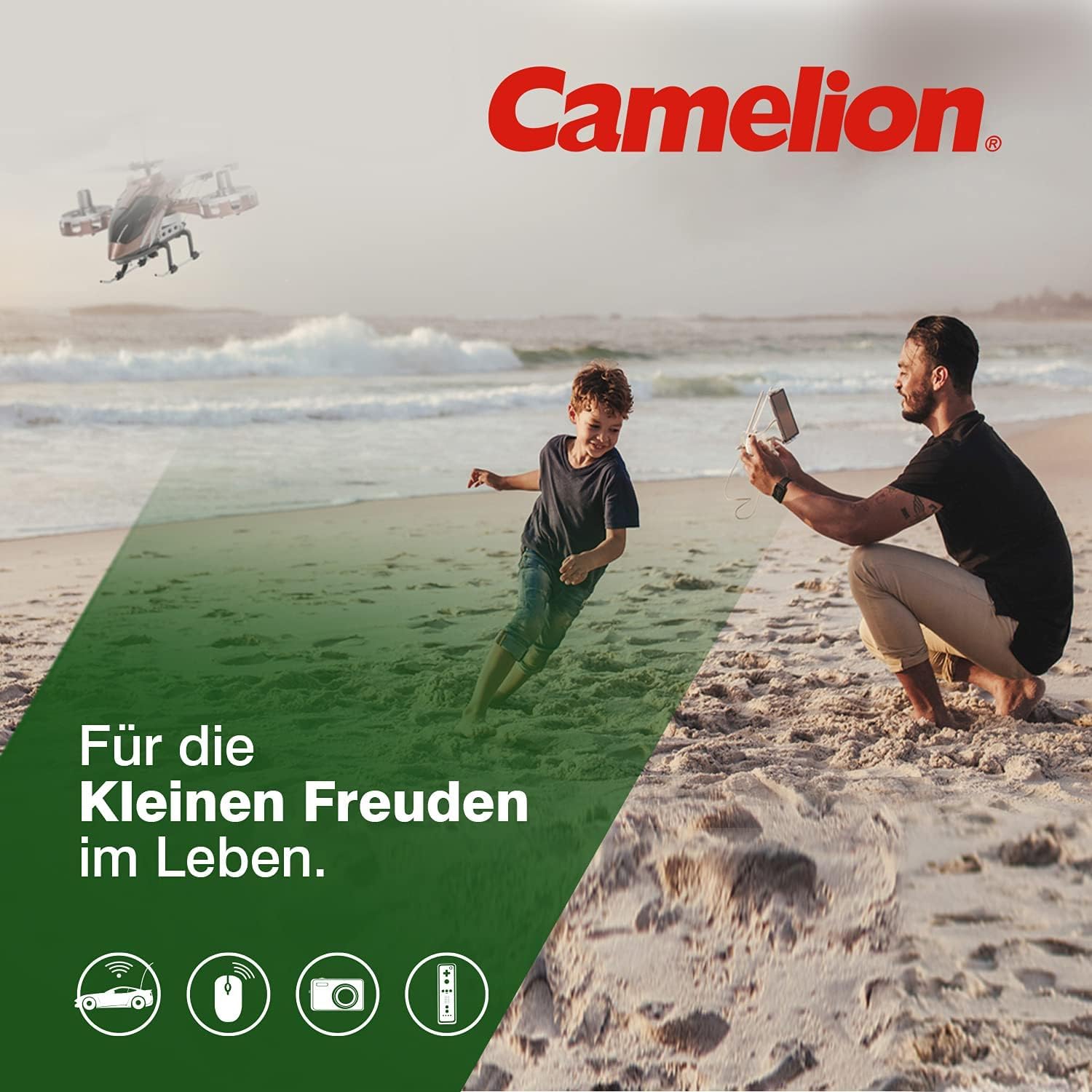 بطاريات Camelion سوبر ثقيلة R6 AA زنك-كربون – طاقة يومية موثوقة (الفئة الخضراء، عبوة من 24) - صندوق تالف