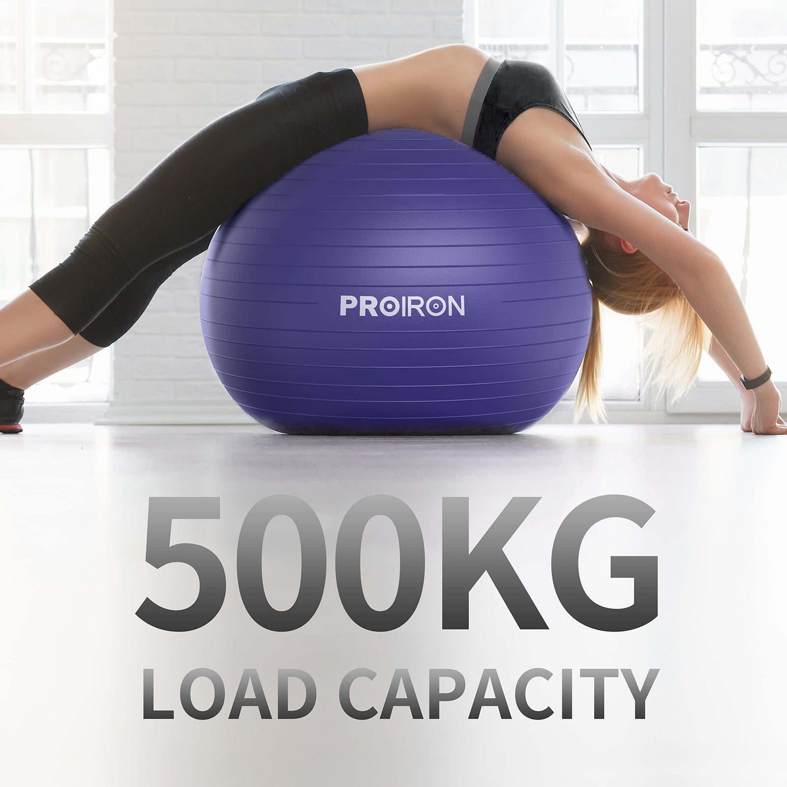 PROIRON Exercise Ball, Yoga, Birth, Pregnancy and Gym Training Ball, Supports 500 kg