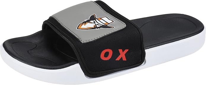 OX Rubber Grey Slides OX1077 For Men, Size 41 EU