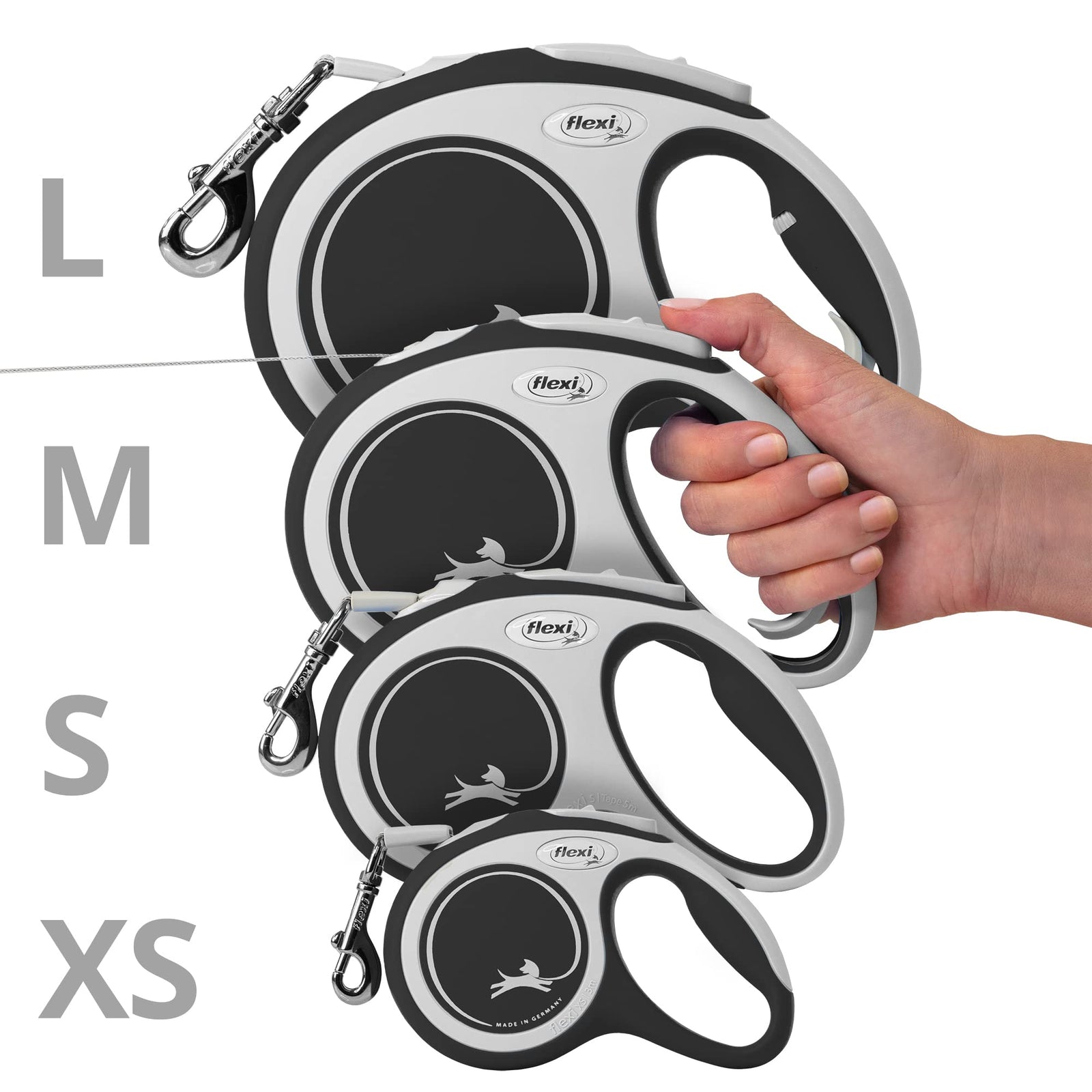 Flexi Tape 5m black For Dog