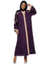 Nukhbaa Womens Purple Abaya