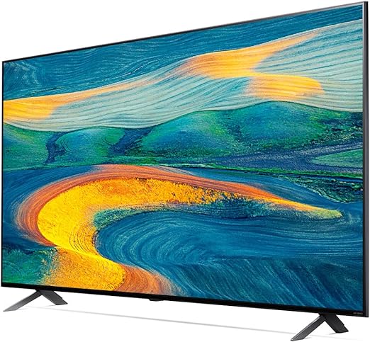 تلفزيون ال جي 55 بوصة بتقنية Real 4K Quantum Dot NanoCell Color Technology LED QNED7S Series، 55QNED7S6QA، أسود 