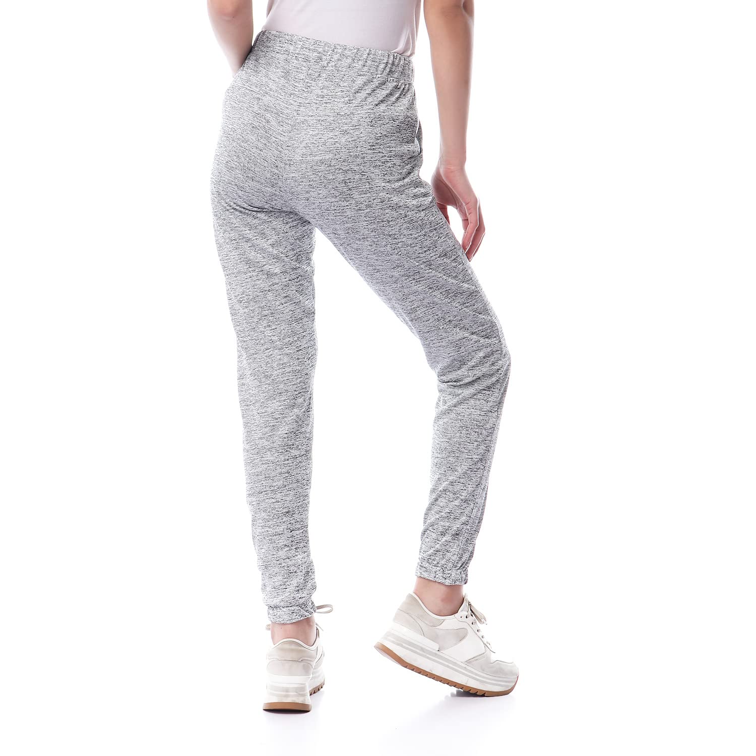 Jamila Women Side Pocket Drawstring Cuffed Cotton Sweatpants