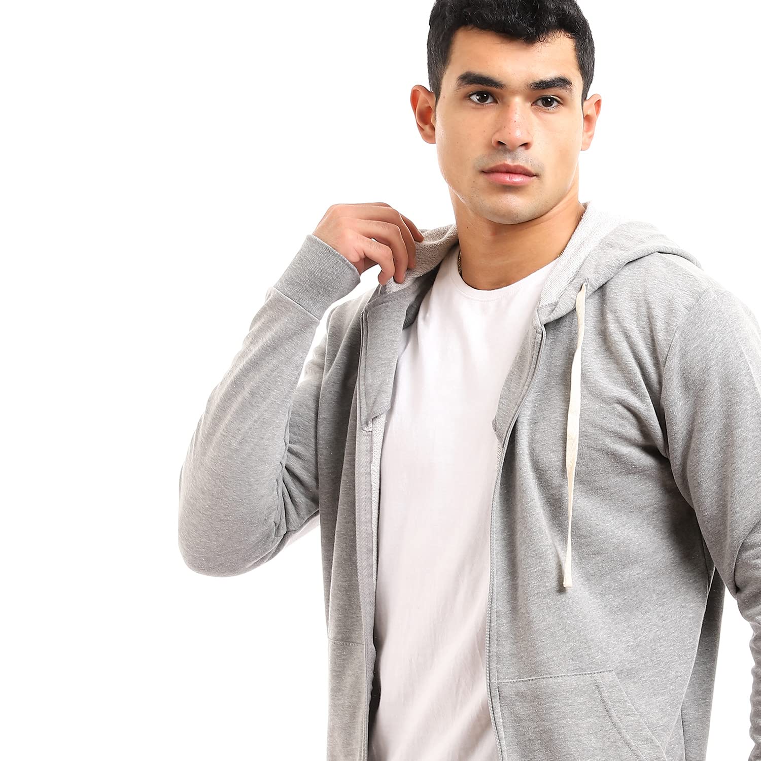 Off Cliff Long Sleeves Zipper Jacket For Men,Lightweight yet cozy, perfect for casual outings or outdoor activities.