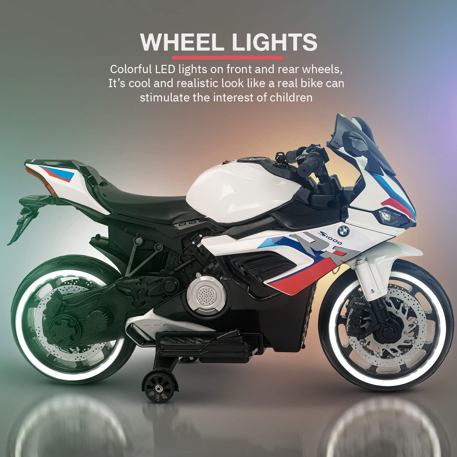 دراجة كهربائية برافو تعمل بالبطارية قابلة لإعادة الشحن دراجة سباق مزودة بأضواء وموسيقى لعبة ركوب للأطفال مناسبة للأولاد والبنات من عمر 3 إلى 8 سنوات من بايبي – Safqqa Egypt