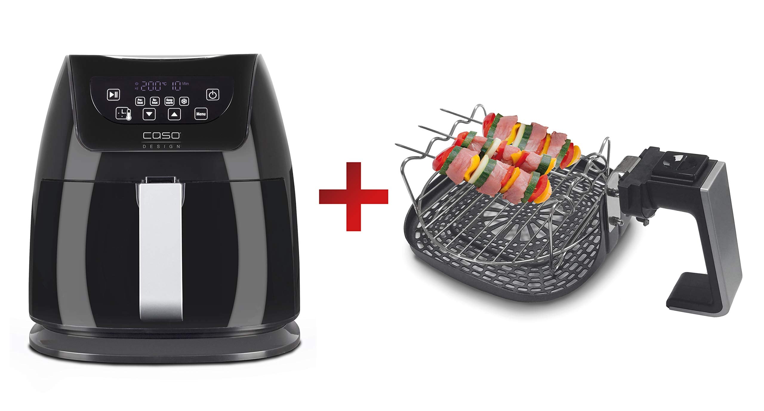 قلاية هوائية كاسو AF 255، سعة 3 لتر، 1400 وات – من الداخل ستانلس ستيل