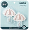 BB Plastic hanger set 2pcs solar shape 1hook carrying 2k• Strong carrying capacity up to 2 kg - Safqqa