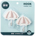 BB Plastic hanger set 2pcs solar shape 1hook carrying 2k• Strong carrying capacity up to 2 kg - Safqqa