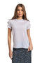 Premoda Womens Solid Cropped T-Shirt With Short Sleeves PRWxx004636 Modern - Safqqa Egypt