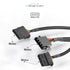 KabelDirekt 828 0.3m 30cm 4-pin Molex to 2x Y-cable black