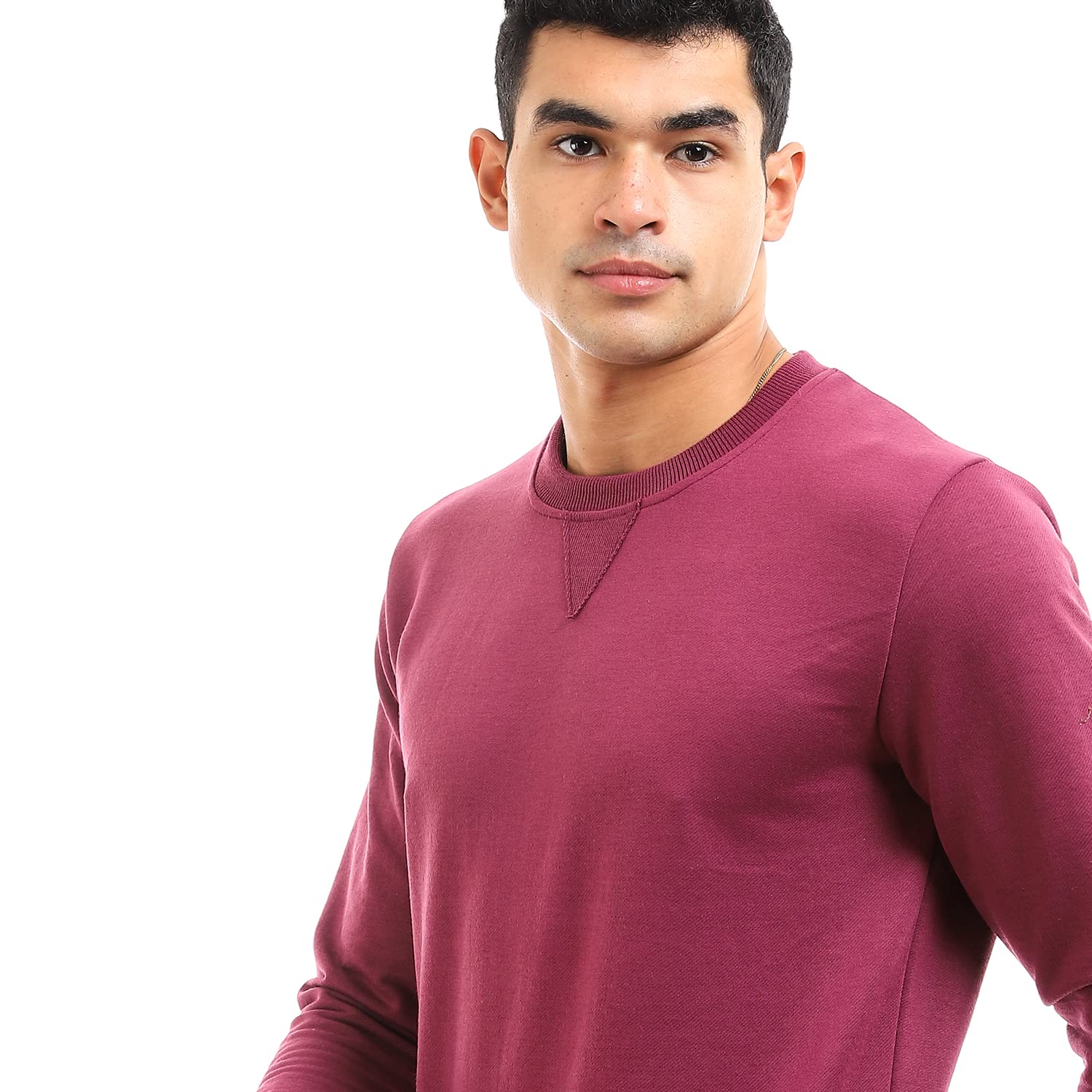 سويتشيرت رجالي أساسي بأكمام طويلة وياقة دائرية من أوف كليف