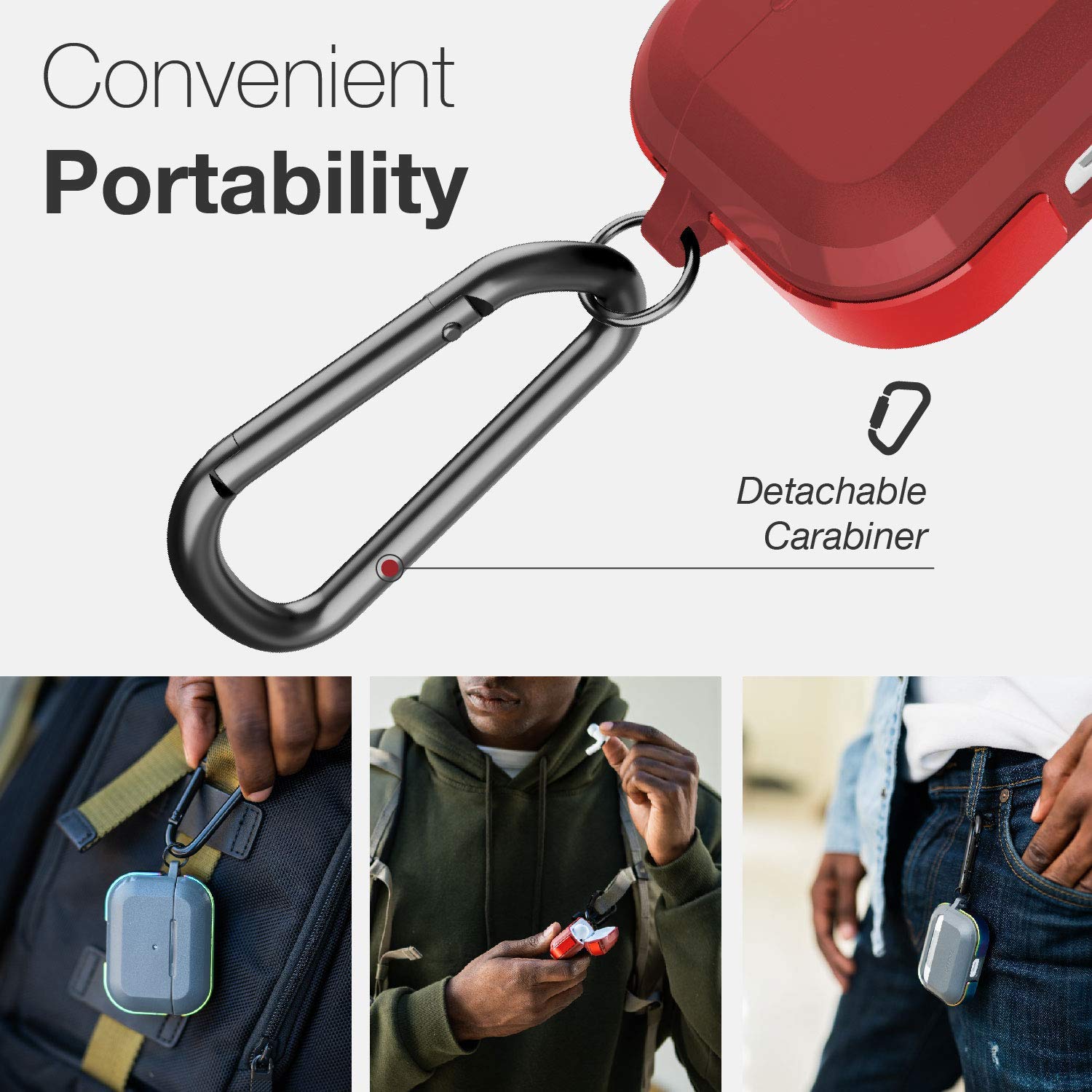 جراب حماية لسماعات الرأس اير بودز برو  مقاوم للصدمات