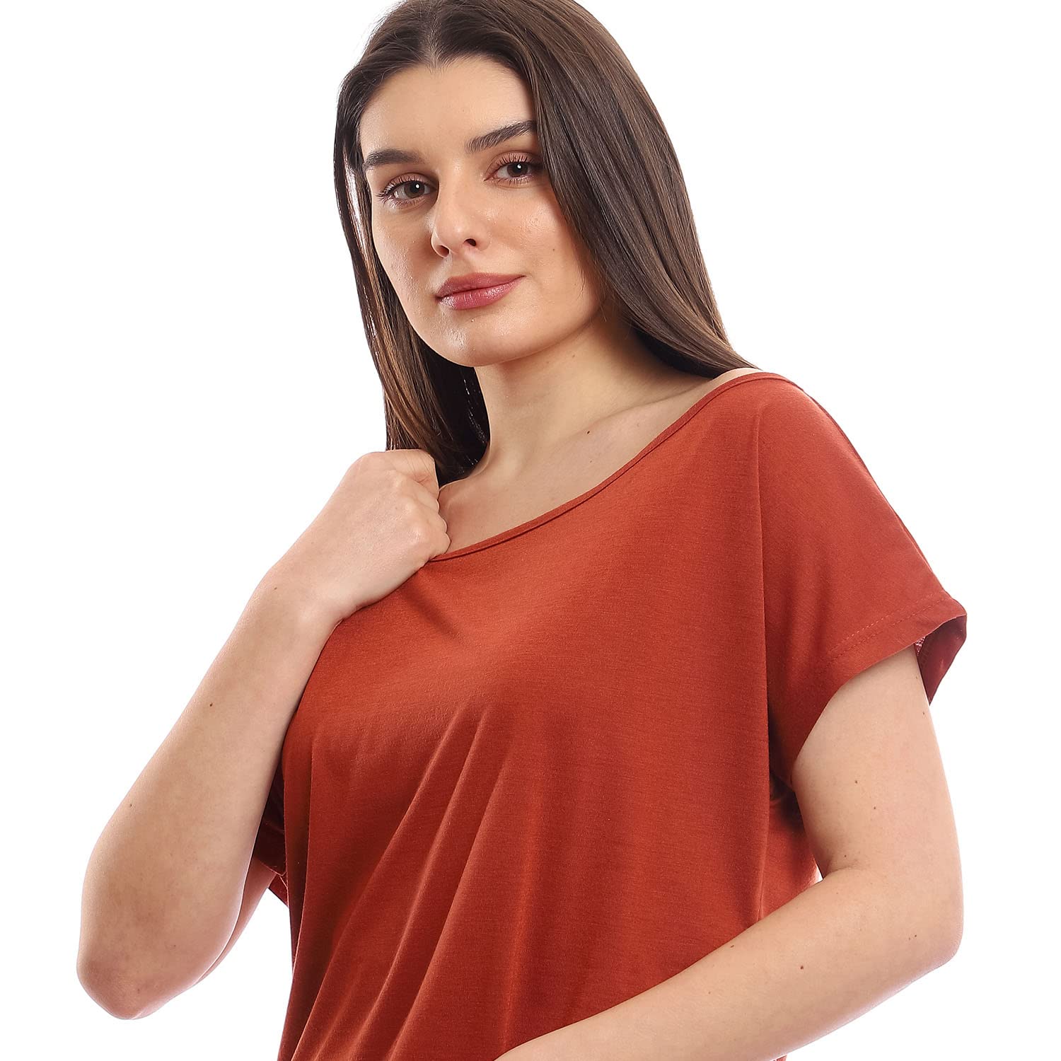 offcliff Women Tiered Skirt & Cropped Tee Solid Set