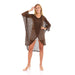 JAMILA Front Slit Wide Round Neck Cover up For Women,Front slit adds elegance and movement. - Safqqa