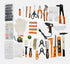 ISMA 1500-Piece Comprehensive DIY Tool Set in Robust Case - Versatile, Multi-Purpose DIY Tools for Home, Garage and Outdoor Use - Ideal Men's Gift with Modern Design