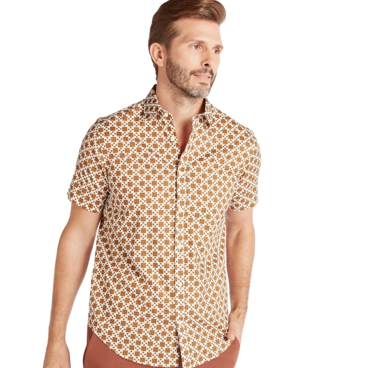Splash woven shirt for men, Multi Color-size: xl