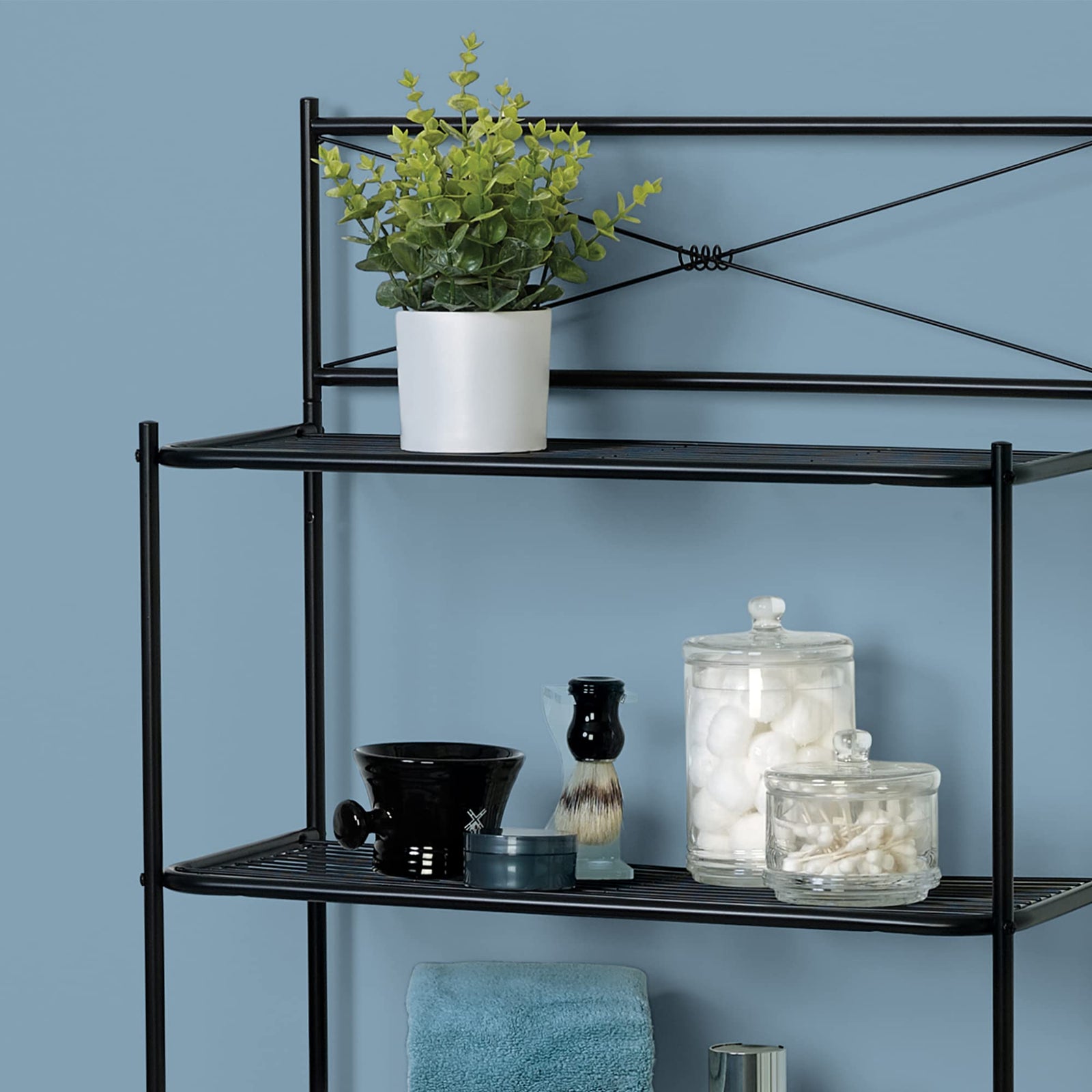 ZENA HOME Space-Saving Bathroom Storage Rack – 3 Shelves