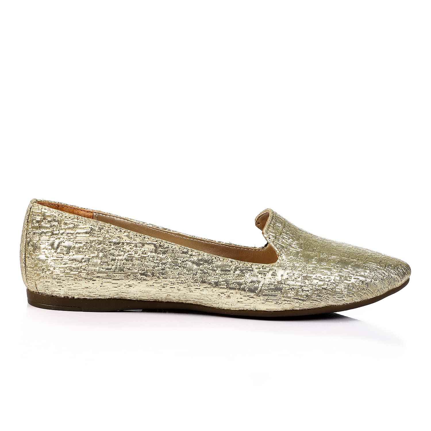 Mr. Joe Women pointed slip on textured leather flats - Safqqa Egypt