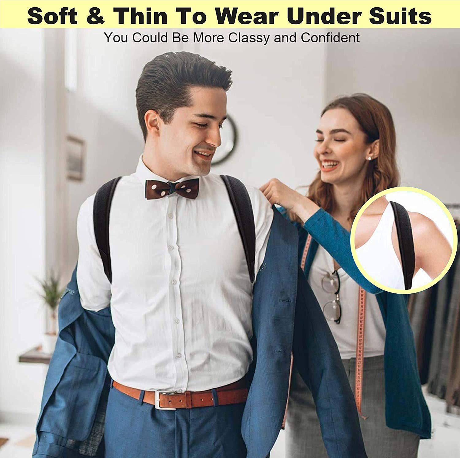 Posture Corrector Belt – Comfortable Back & Neck Support for Men and Women