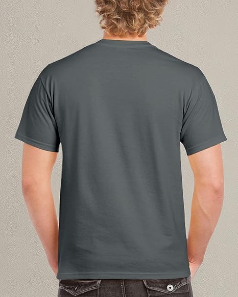 Gildan Men Cotton T-Shirt Grey Pack of 2
