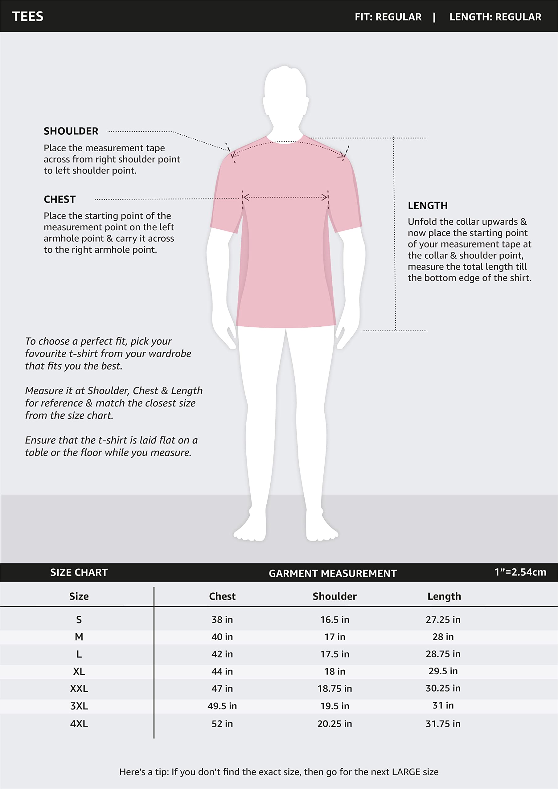 تيشيرت رجالي نصف كم من القطن بقصّة عادية من سيمبول