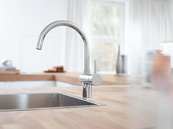 خلاط مطبخ Grohe Minta بذراع واحدة – تصميم ألماني فاخر وتحكم مثالي بالمياه