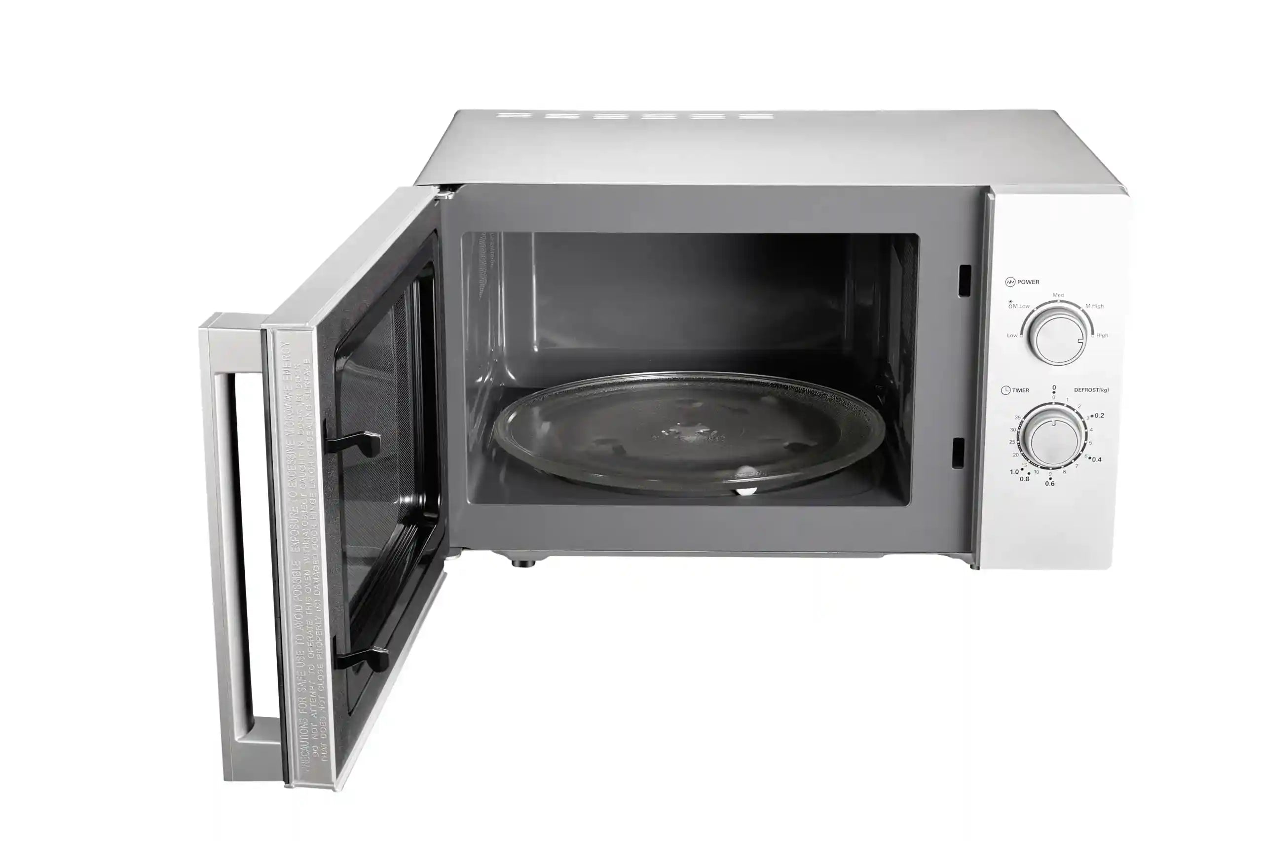 TORNADO Microwave Solo 25 Liter 900 Watt Silver TM-25MS- Damage Box - Safqqa Egypt