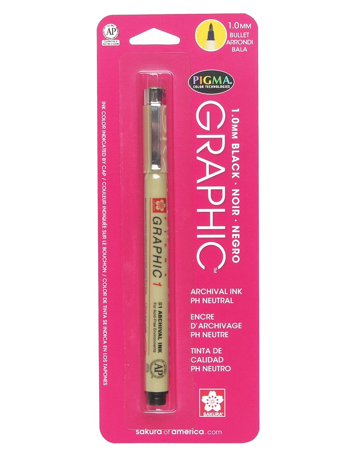 Sakura Pens , 1-mm, Black