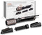 Babyliss AS200E Ionic Hair Styler Rotating Brush - 4 Attachments And Bag Black - 1000 Watts, International Warranty