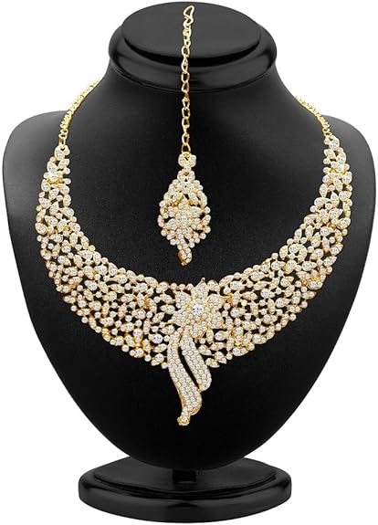 Sukkhi Women Wedding Necklace Set Austrian Diamond Elegant Jewelry