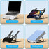 Adjustable Laptop Stand, Portable Aluminum Laptop Riser – Comfort, Stability & Cooling for Your Laptop